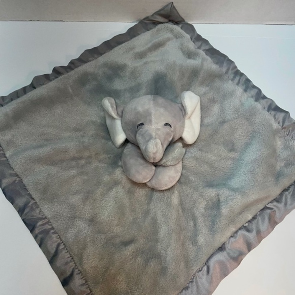 Carter's gray Elephant Lovey Plush Blanket